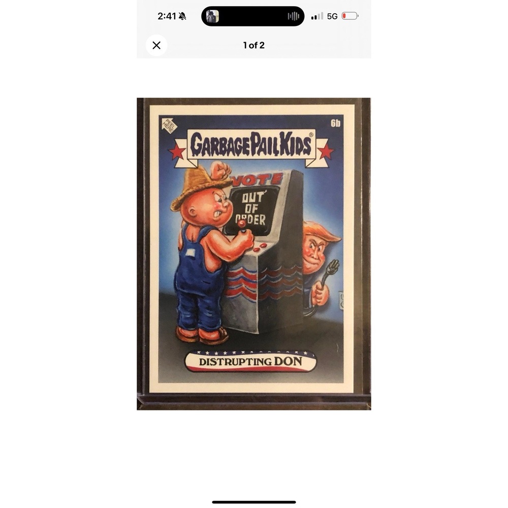 2020 Topps Garbage Pail Kids GPK Disgrace to the White House #6B Distrupting Don